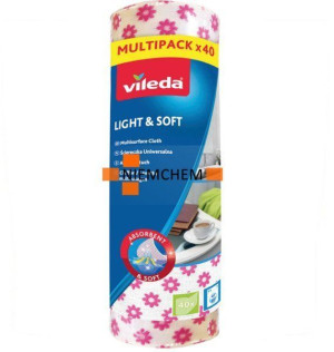 Vileda Ściereczka Uniwersalna Light & Soft Rolka 40szt
