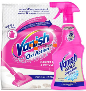 Vanish Proszek Spray do Prania Dywanów Zestaw