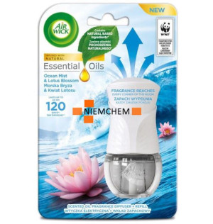 Air Wick Electrical Morska Bryza i Kwiat Lotosu 19ml Odświeżacz Komplet