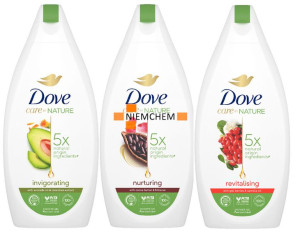 Dove Care Nature Zestaw Żel pod prysznic 3x400 ml