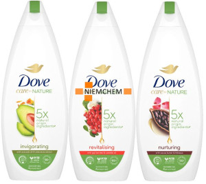 Zestaw Dove Care Nature Żel pod prysznic 3x600 ml