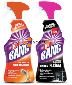 Cillit Bang Zero Kamienia Spray + Cillit Koniec z pleśnią 2x750ml