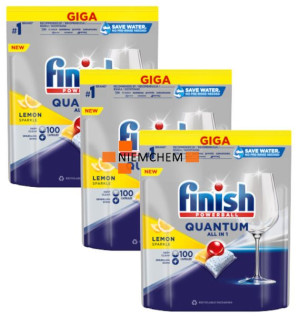 Finish Quantum Tabletki do Zmywarki 3 x 100 = 300szt