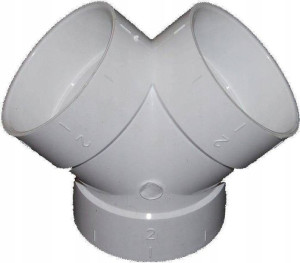 Trójnik 2x45 Topvac Tuy28 Odkurzacz Centralny