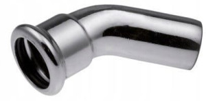 Kan-therm Steel Kolano Nyplowe 45° 42x42 Złączka