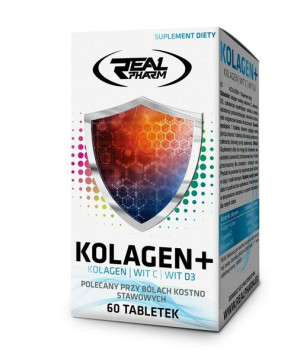 REAL PHARM Kolagen+ WITAMINY - 60 tab