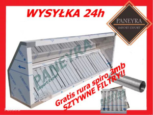 Okap Gastronomiczny 210x70x40 Filtry Sztywne !