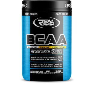 Real Pharm - Bcaa 1100mg - Aminokwasy - 300 Caps