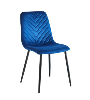 Krzesło K5-FX GRANATOWE VELVET tapicerowane