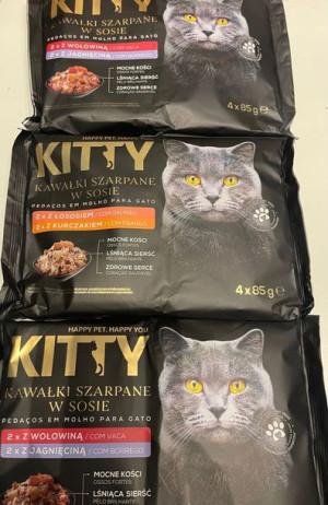 Mokra karma dla kota Kitty mix smaków 12x85