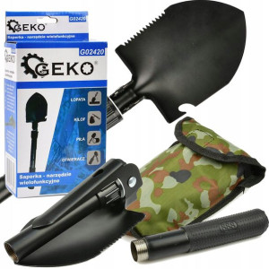SAPERKA WIELOFUNKCYJNA 4w1 survival łopata GEKO