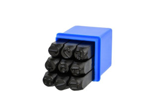 NUMERATORY znaczniki CYFRY 8mm stemple metal GEKO