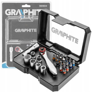 ZESTAW BITÓW bity GRZECHOTKA nasadki GRAPHITE