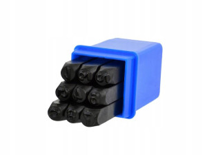NUMERATORY znaczniki LITERY 6mm stemple metal GEKO