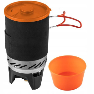 Kuchenka turystyczna garnek + palnik radiator NEO