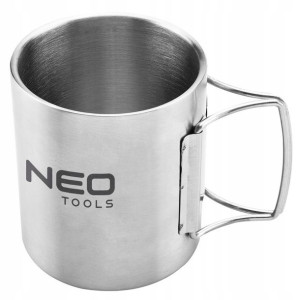 KUBEK TURYSTYCZNY 320 ml stalowy NEO TOOLS uchwyt
