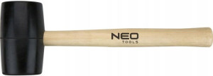 Młotek Gumowy 450 G 58 Mm Drewniany Trzonek Neo