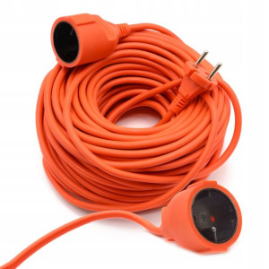 Przedłużacz elektryczny ogrodowy 2x1,0 mm 30m GEKO