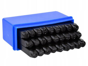 NUMERATORY znaczniki LITERY 8mm stemple metal GEKO