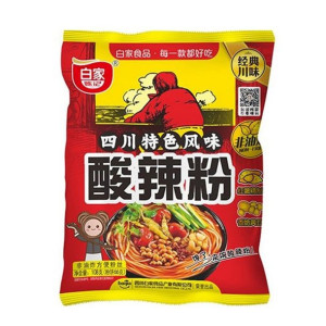 Instant Makaron Ziemniaczany o Smaku Kwaśno-pikantnym Chongqing 105g BAIJIA