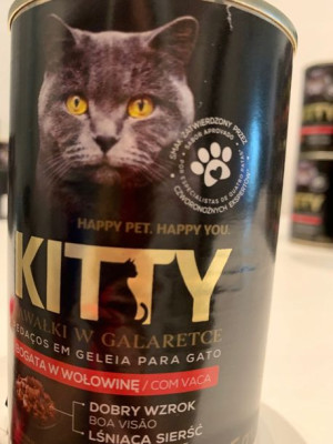 Mokra karma dla kota Kitty 415gr wołowina