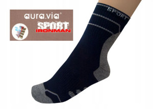 Bawełniane termoaktywne SKARPETY sportowe męskie