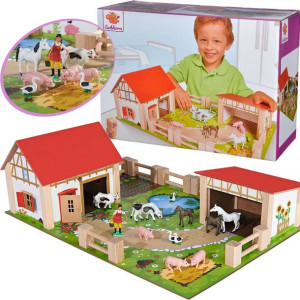 Eichhorn Drewniana farma 25 elementów