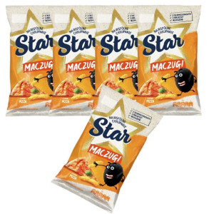 5x Star Maczugi Chrupki kukurydziane o smaku pizzy 80g