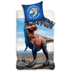 Pościel bawełna 160x200 Tyrannosaurus