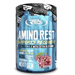 Real Pharm - Amino Rest - Aminokwasy Bcaa - 500g Cherry