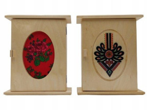 Szafka Na Klucze Wieszak Skrzynka Drewno 100% Deco