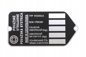 Tabliczka Znamionowa Jawka Babetta 50/21