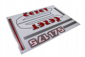 Naklejka Jawa Cezet 175 295mm X 240mm Czerwona Ka