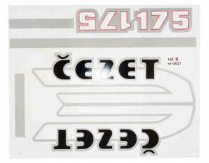 Naklejka Jawa Cezet 175 295mm X 240mm Kat S 0531