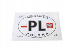 Naklejka Pl Flaga/godło Polska Duża Kat-e 160mm X