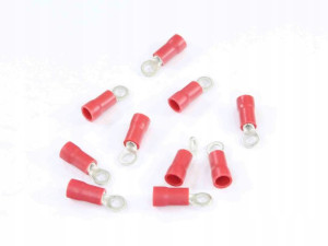 Końcówka Oczkowa M3 Izolowana, 3,7mm, 0,5-1mm