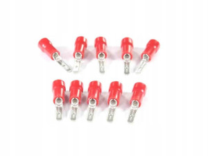 Konektor Płaski 2,8mm Męski Izolowany, 0,8mm, 0,5-