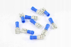 Konektor Płaski 6,3mm Żeński Izolowany, 0,8mm, 1,5