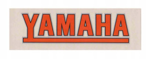 Naklejka Yamaha Pomarańczowa 0951 190x60mm Kat-g