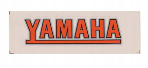 Naklejka Yamaha Pomarańczowa 0956 130x40mm