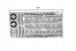 Rower Naklejka Gazelle Savannah Biała 330x160mm