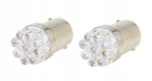 Żarówka 12v Ba15s-43mm Led Czerwona Sc
