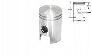 Tłok Jawka 50 38,00mm Nominał
