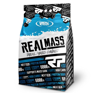 REAL PHARM - Real Mass - BIAŁKO WĘGLOWODANY - 6800g Chocolate