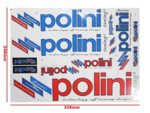 Naklejka Polini Zestaw Niebiesko-czerwony Kat-p