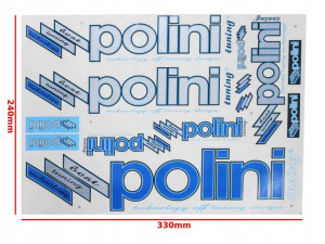 Naklejka Polini Zestaw Niebieski Kat-p