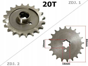 Zębatka Przód Etz250 20z M