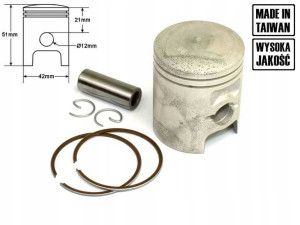 Tłok Suzuki Rmx 50lc 42 Mm Pin12 Oryginał Taiwan