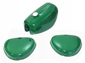 Zbiornik Paliwa Simson S51/s70 +boczki Zielony Sc