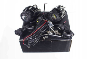 Lampy Halogeny Led Zestaw Motocykl Quad 12v 40w 60